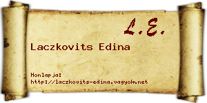 Laczkovits Edina névjegykártya